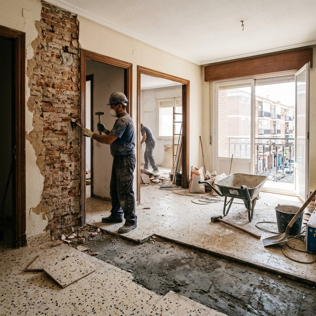 Reforma integral de piso de los años 70 en Alcalá de Henares