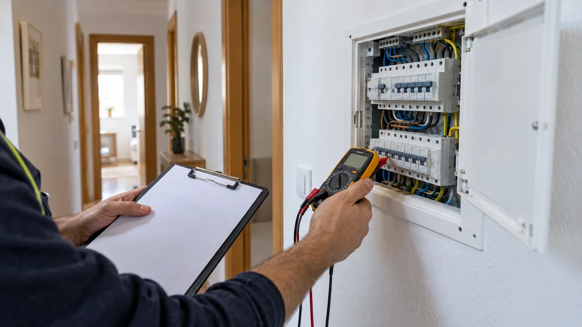 Boletín eléctrico tras una reforma en Alcalá: revisión del cuadro de una vivienda